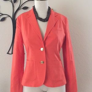 Lauren by Ralph Lauren ORANGE worn blazer size 2